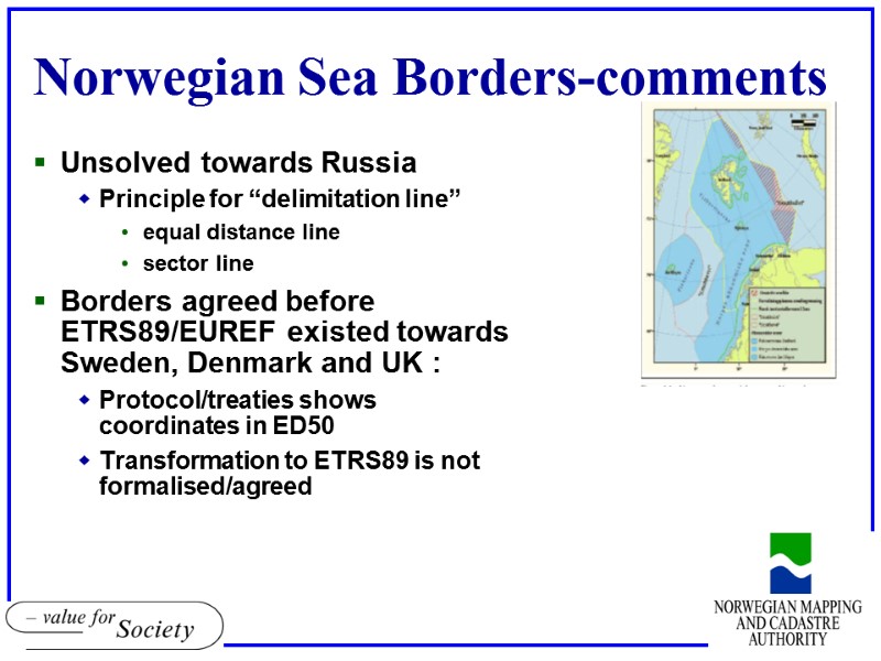 Norwegian Sea Borders-comments Unsolved towards Russia Principle for “delimitation line” equal distance line sector